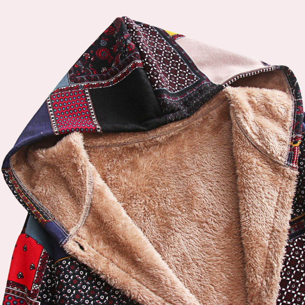 Warm Ladies' Coat with Hood - Amara-Green-XS-State of Style