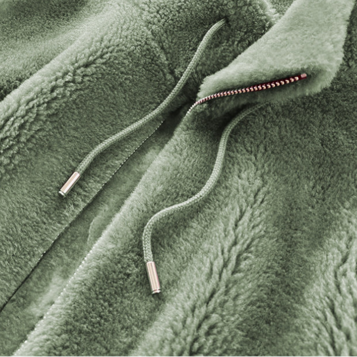 Warm Ladies' Jacket with Zip - Yara-Grey-XS-State of Style