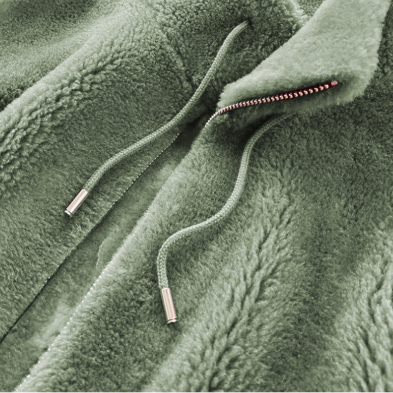 Warm Ladies' Jacket with Zip - Yara-Grey-XS-State of Style