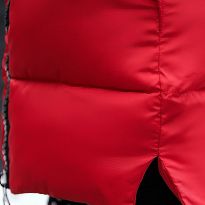 Warm Ladies Puffer Jacket with Hood - Livia-Pink-XS-State of Style