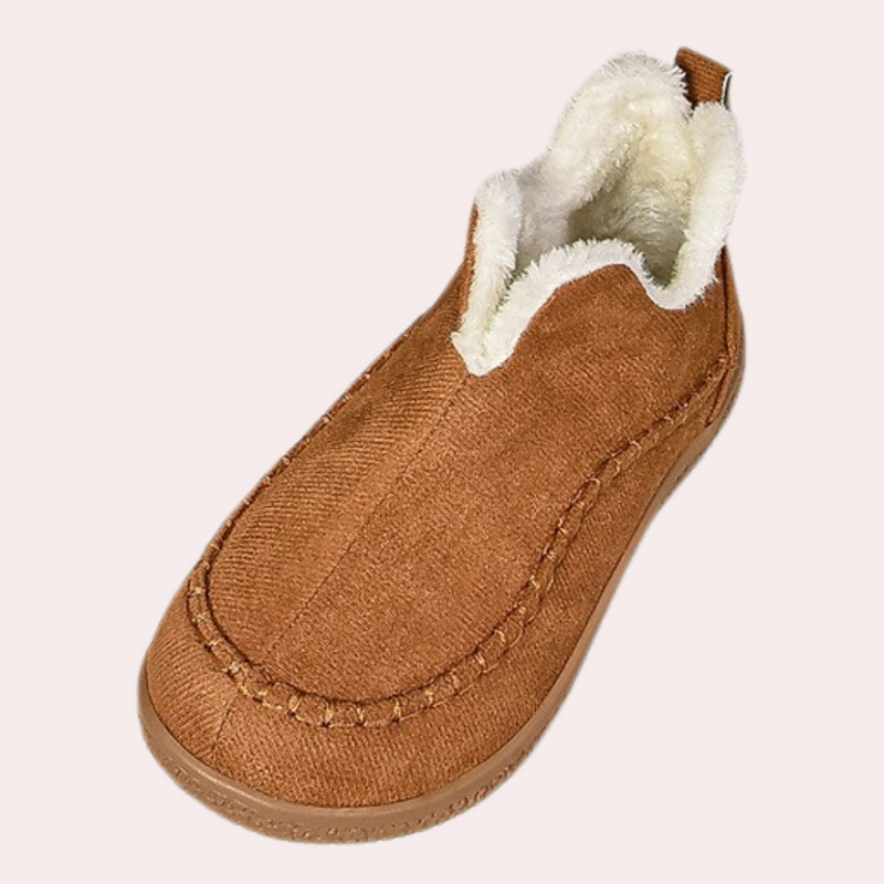 Warm Ladies' Slippers for Comfort - Selene-Light brown-3-State of Style