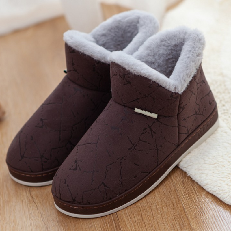 Warm Ladies' Slippers for Winter - Livia-Brown-3-State of Style
