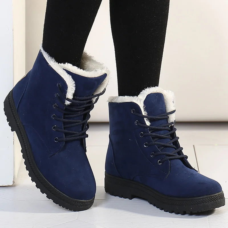 Warm Ladies Winter Boots - Aria-Blue-3.0-State of Style