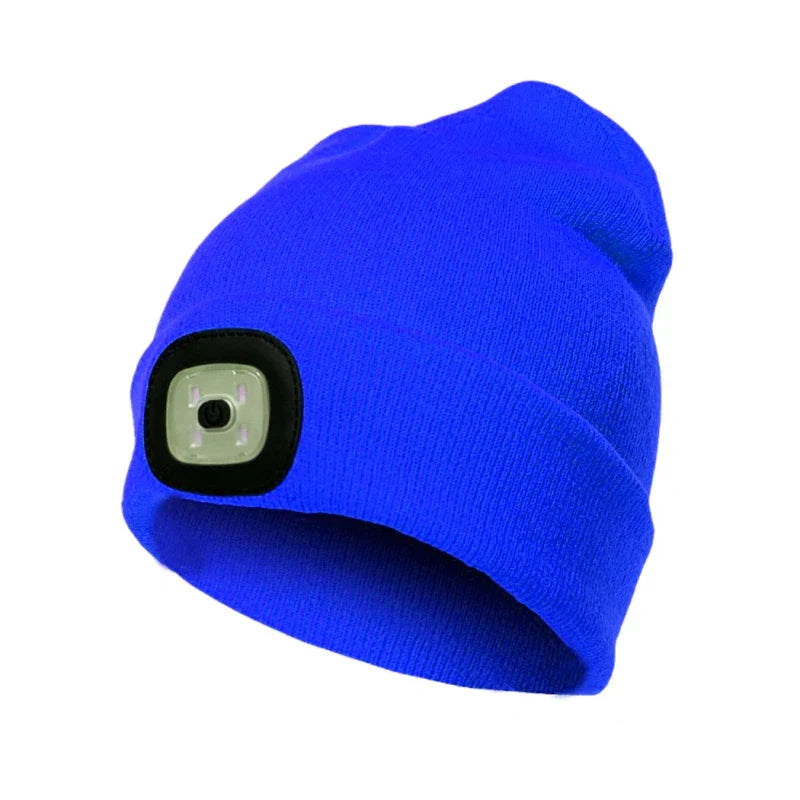 Warm LED Beanie Hat with Light - Robin-Blue-State of Style