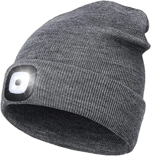 Warm LED Beanie Hat with Light - Robin-Grey-State of Style
