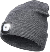 Warm LED Beanie Hat with Light - Robin-Grey-State of Style