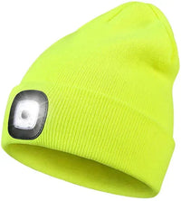 Warm LED Beanie Hat with Light - Robin-Yellow-State of Style