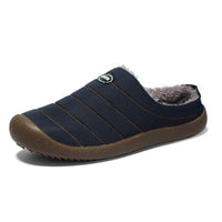 Warm Lined Men's Slippers - Lars-Blue-7-State of Style