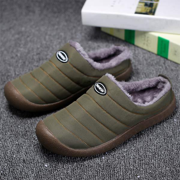 Warm Lined Men's Slippers - Lars-Green-7-State of Style