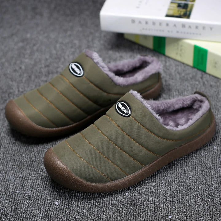 Warm Lined Men's Slippers - Lars-Green-7-State of Style