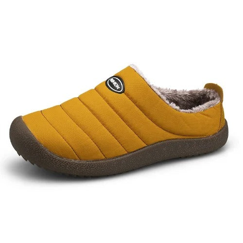 Warm Lined Men's Slippers - Lars-Yellow-7-State of Style