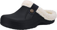 Warm Lined Slippers - CosyStep-Black/White-3.5-4 Women /2.5-3.5 Men-State of Style