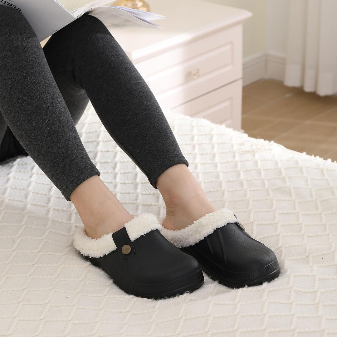 Warm Lined Slippers - CosyStep-Light Grey-3.5-4 Women /2.5-3.5 Men-State of Style