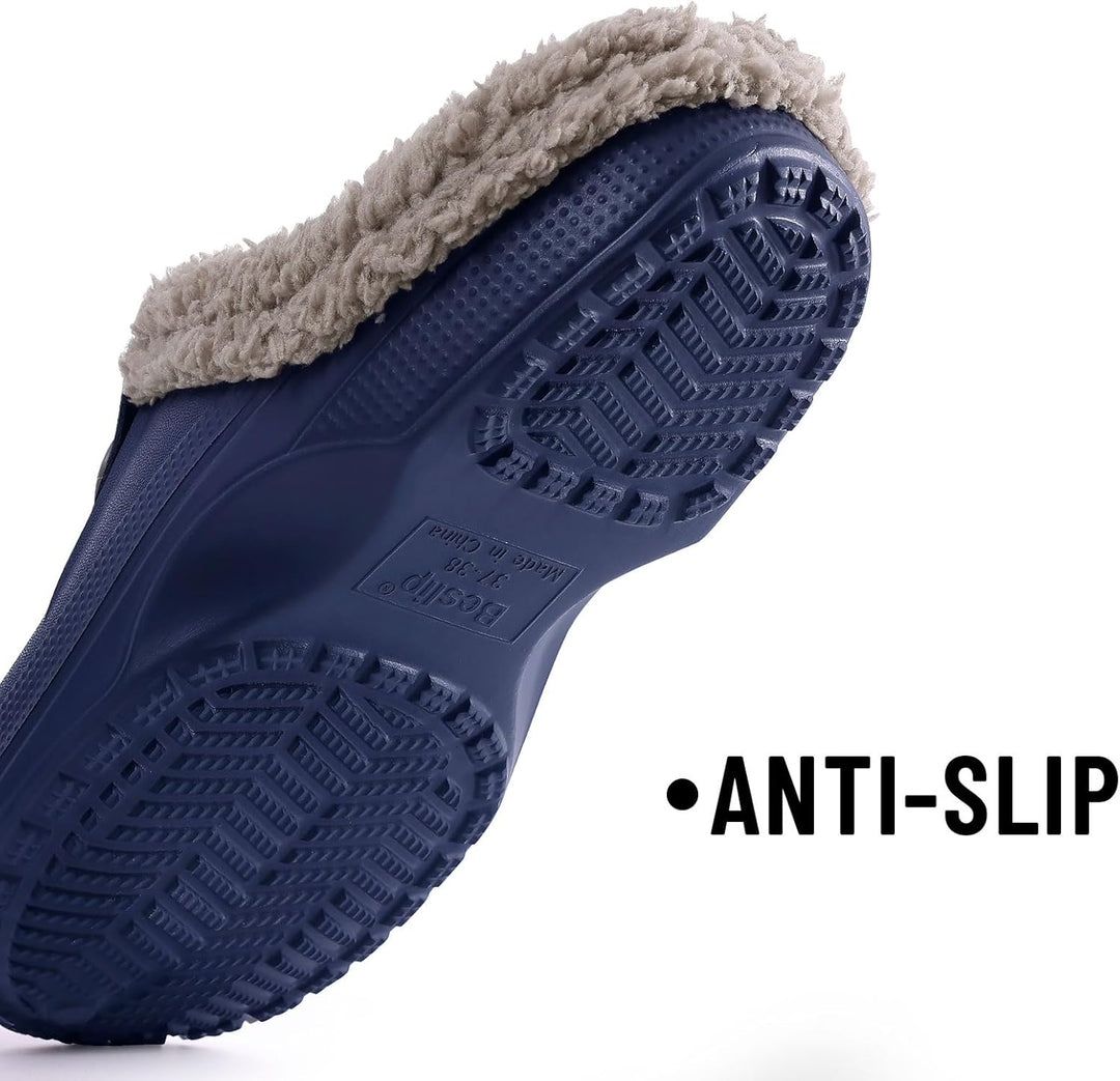 Warm Lined Slippers - CosyStep-Light Grey-3.5-4 Women /2.5-3.5 Men-State of Style