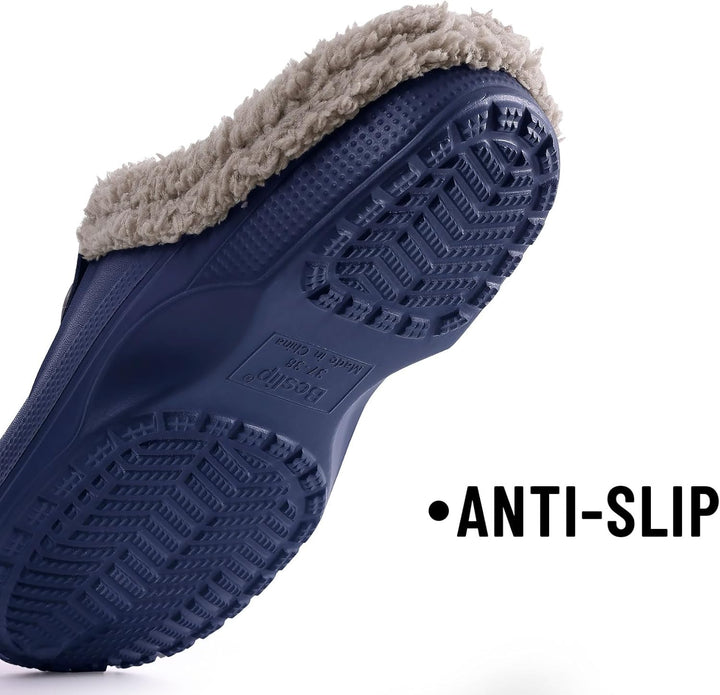 Warm Lined Slippers - CosyStep-Light Grey-3.5-4 Women /2.5-3.5 Men-State of Style