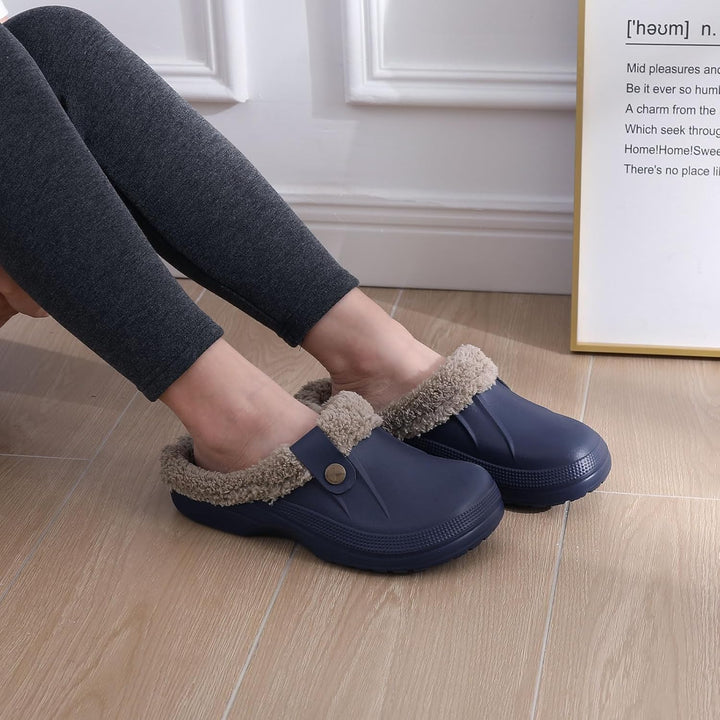 Warm Lined Slippers - CosyStep-Light Grey-3.5-4 Women /2.5-3.5 Men-State of Style