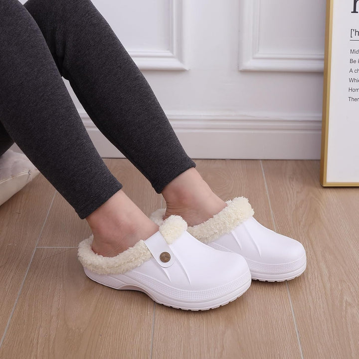 Warm Lined Slippers - CosyStep-Light Grey-3.5-4 Women /2.5-3.5 Men-State of Style