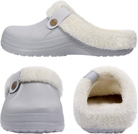 Warm Lined Slippers - CosyStep-Light Grey-3.5-4 Women /2.5-3.5 Men-State of Style