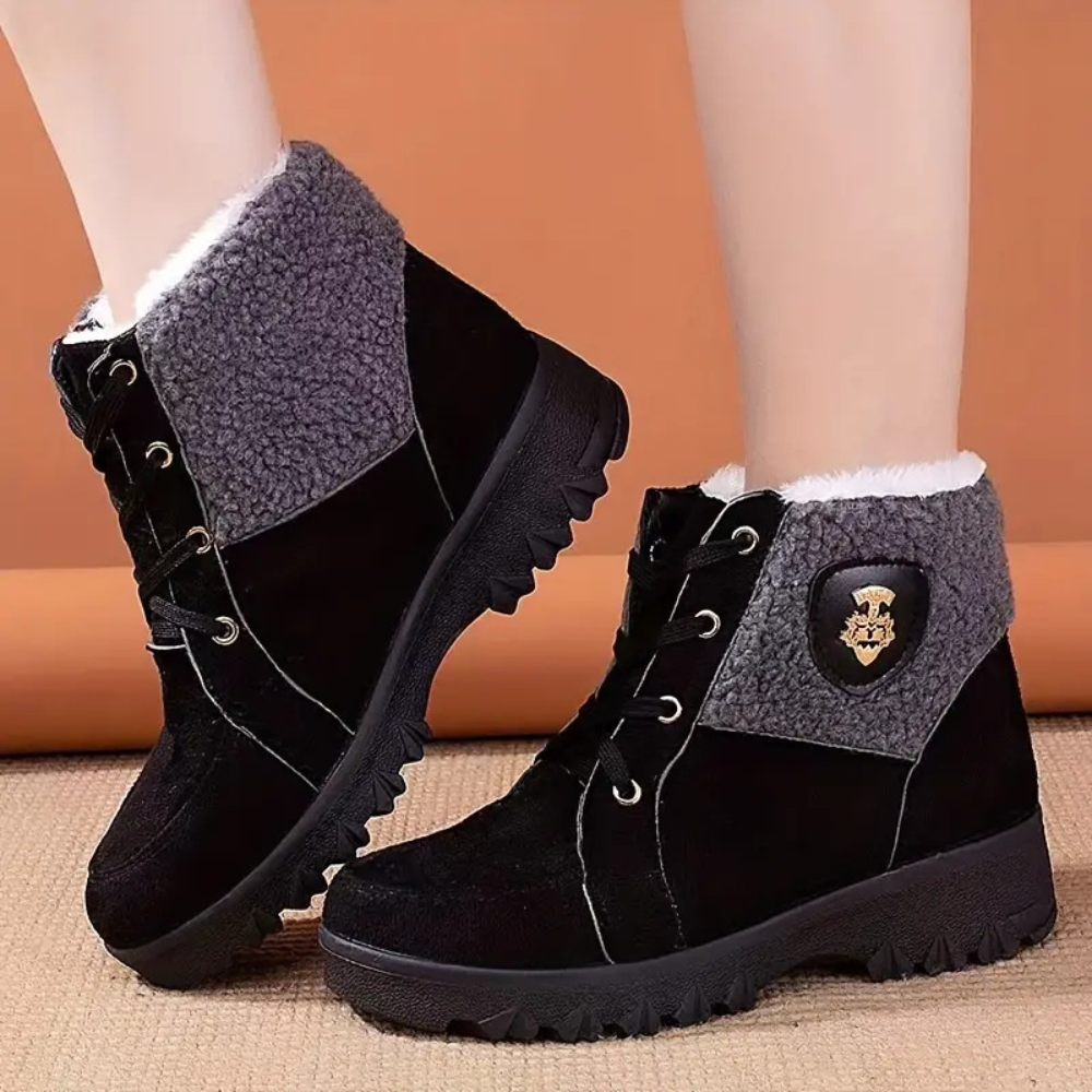 Warm Lined Winter Boots for Women - Sienna-Black-3-State of Style