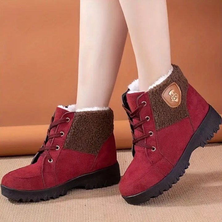 Warm Lined Winter Boots for Women - Sienna-Red-3-State of Style