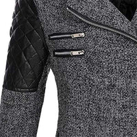 Warm Long Ladies Winter Coat - Aria-Dark Grey-S-State of Style