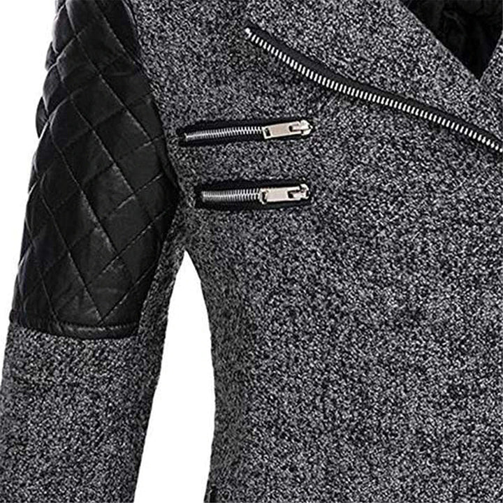 Warm Long Ladies Winter Coat - Aria-Dark Grey-S-State of Style