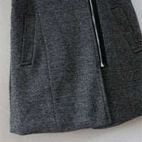 Warm Long Ladies Winter Coat - Aria-Dark Grey-S-State of Style