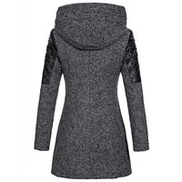 Warm Long Ladies Winter Coat - Aria-Dark Grey-S-State of Style