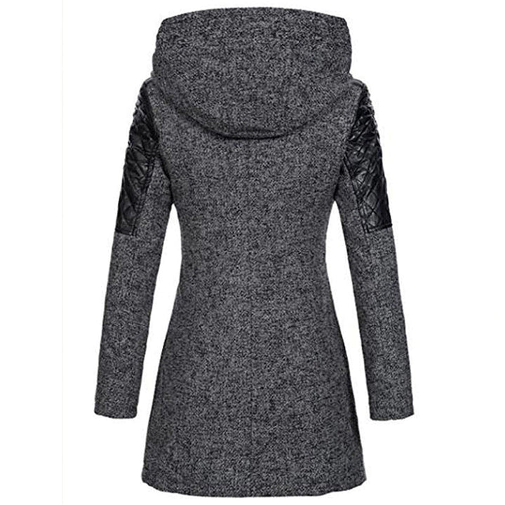 Warm Long Ladies Winter Coat - Aria-Dark Grey-S-State of Style