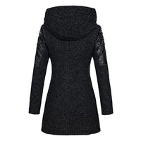 Warm Long Ladies Winter Coat - Aria-Dark Grey-S-State of Style