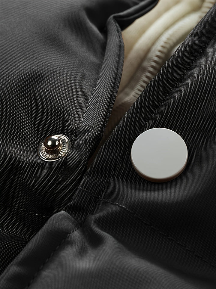 Warm Men's Puffer Jacket with Hood - Emmett-Dark Brown-XS-State of Style