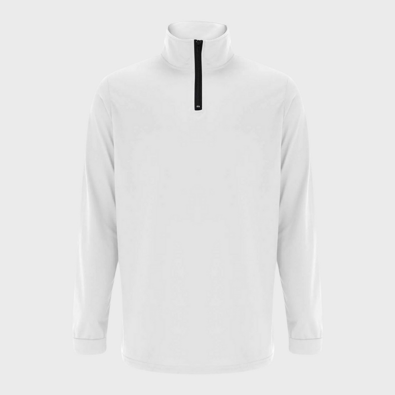 Warm Men's Sweater with Zip - Arlo-Black-S-State of Style