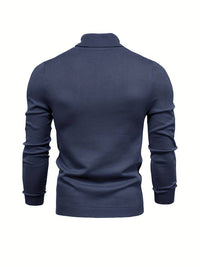 Warm Men's Turtleneck Sweater - Nordero-Light Blue-S-State of Style