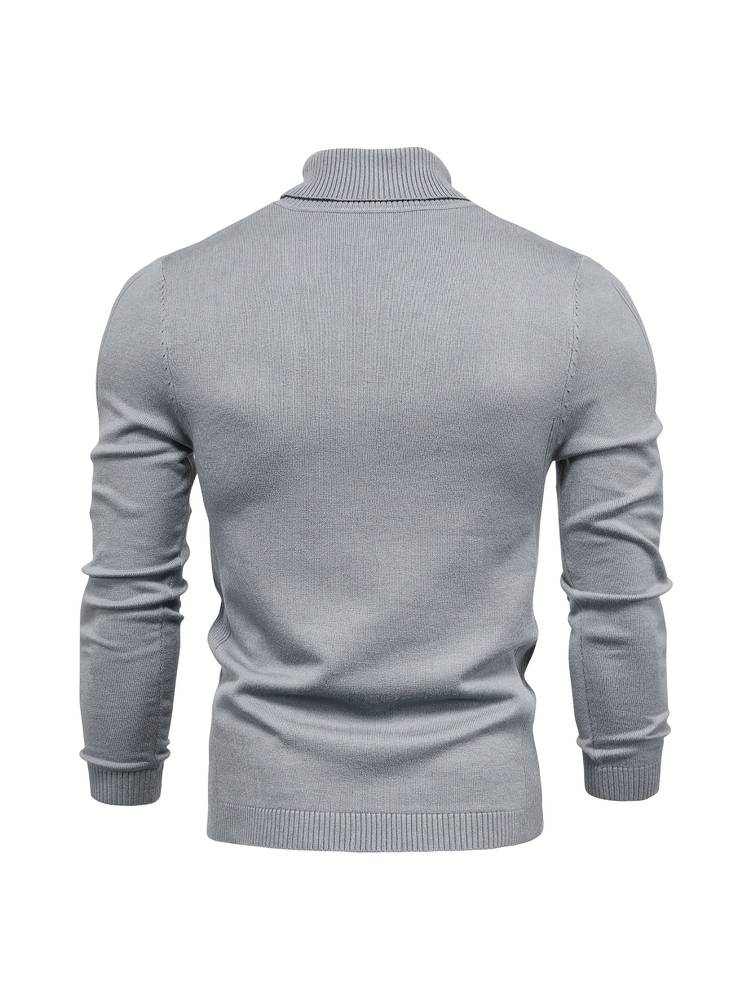 Warm Men's Turtleneck Sweater - Nordero-Light Blue-S-State of Style