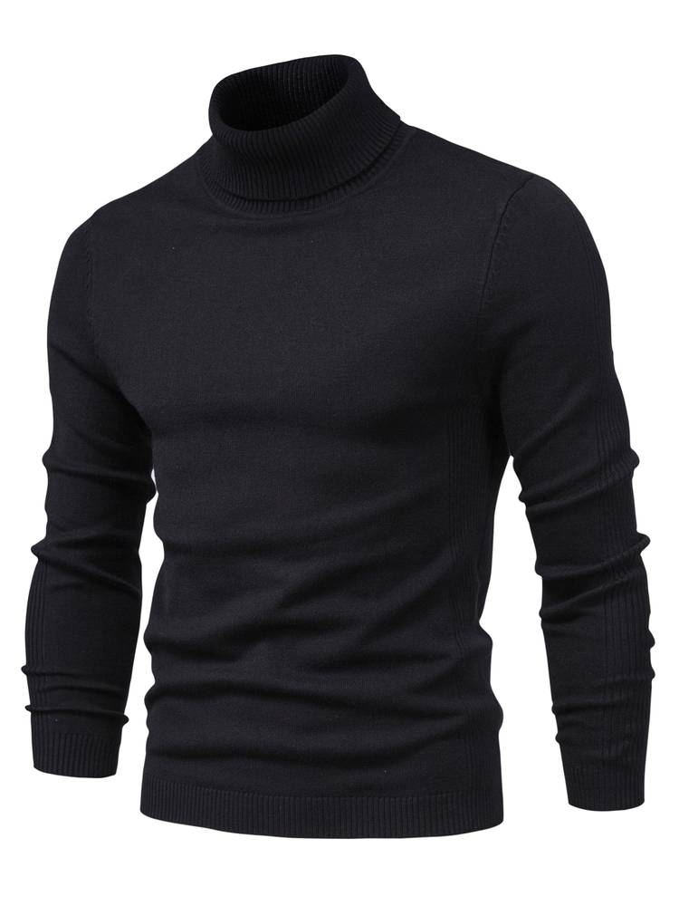 Warm Men's Turtleneck Sweater - Nordero-Light Blue-S-State of Style