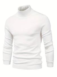 Warm Men's Turtleneck Sweater - Nordero-White-S-State of Style
