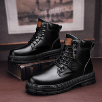 Warm Men's Winter Boots - Thane-Black-6-State of Style