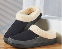Warm Men's Winter Slippers - Lars-Black-7-7.5-State of Style