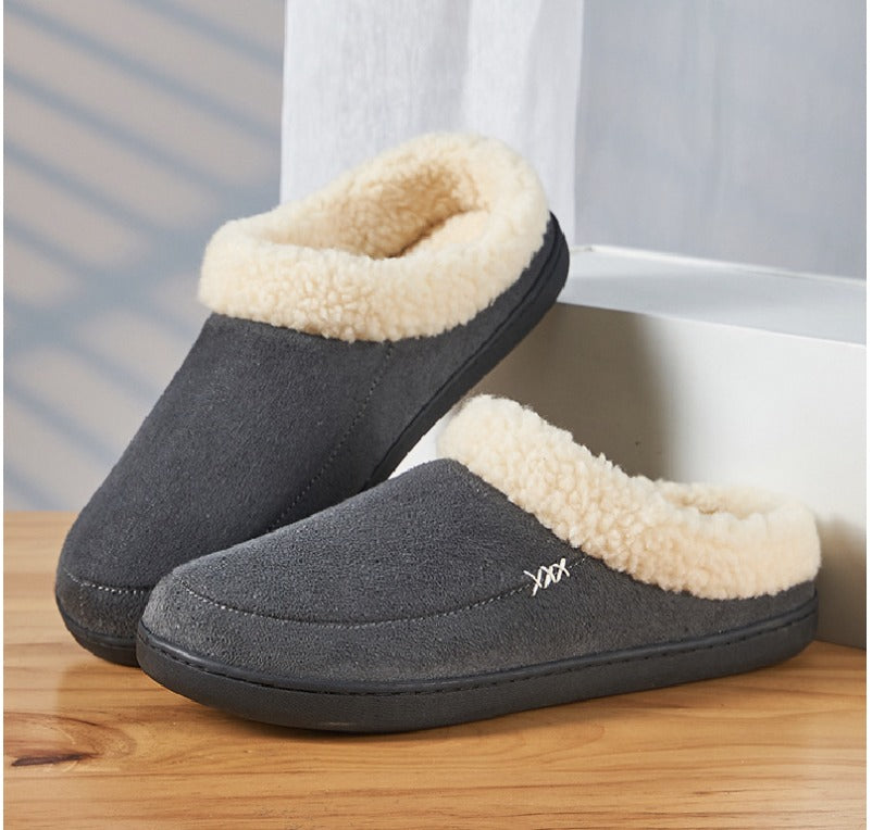Warm Men's Winter Slippers - Lars-Grey-7-7.5-State of Style