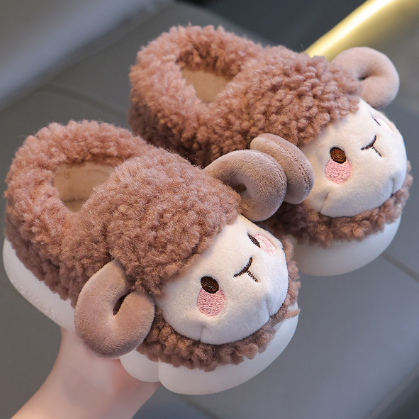 Warm non-slip slippers for toddlers – make every step soft-Brown-5-6 (13cm)-State of Style