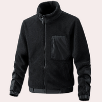 Warm Outdoor Jacket for Men - Ronan-Black-S-State of Style