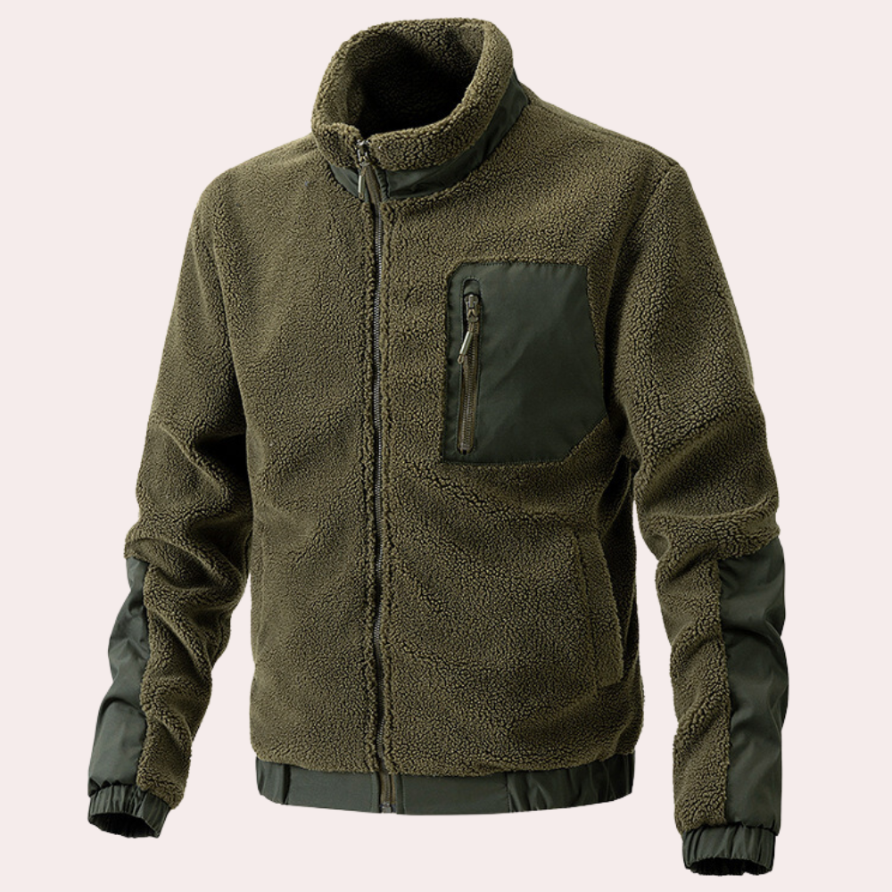 Warm Outdoor Jacket for Men - Ronan-Green-S-State of Style