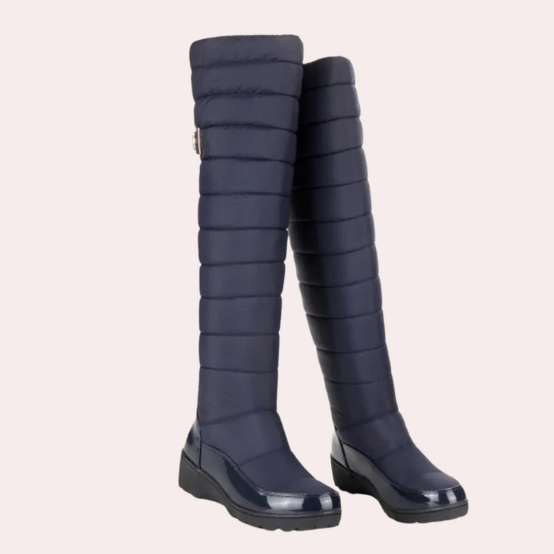 Warm Overknee Boots with Timeless Style - Sofia-Black-3-State of Style