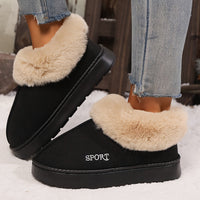 Warm Plush Ladies Slippers with Non-Slip Sole - Sienna-Black-5-State of Style