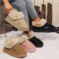 Warm Plush Ladies Slippers with Non-Slip Sole - Sienna-Khaki-5-State of Style