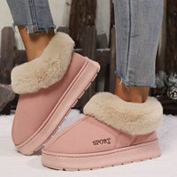 Warm Plush Ladies Slippers with Non-Slip Sole - Sienna-Pink-5-State of Style