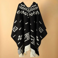 Warm Poncho for Men - Kael-Black-State of Style
