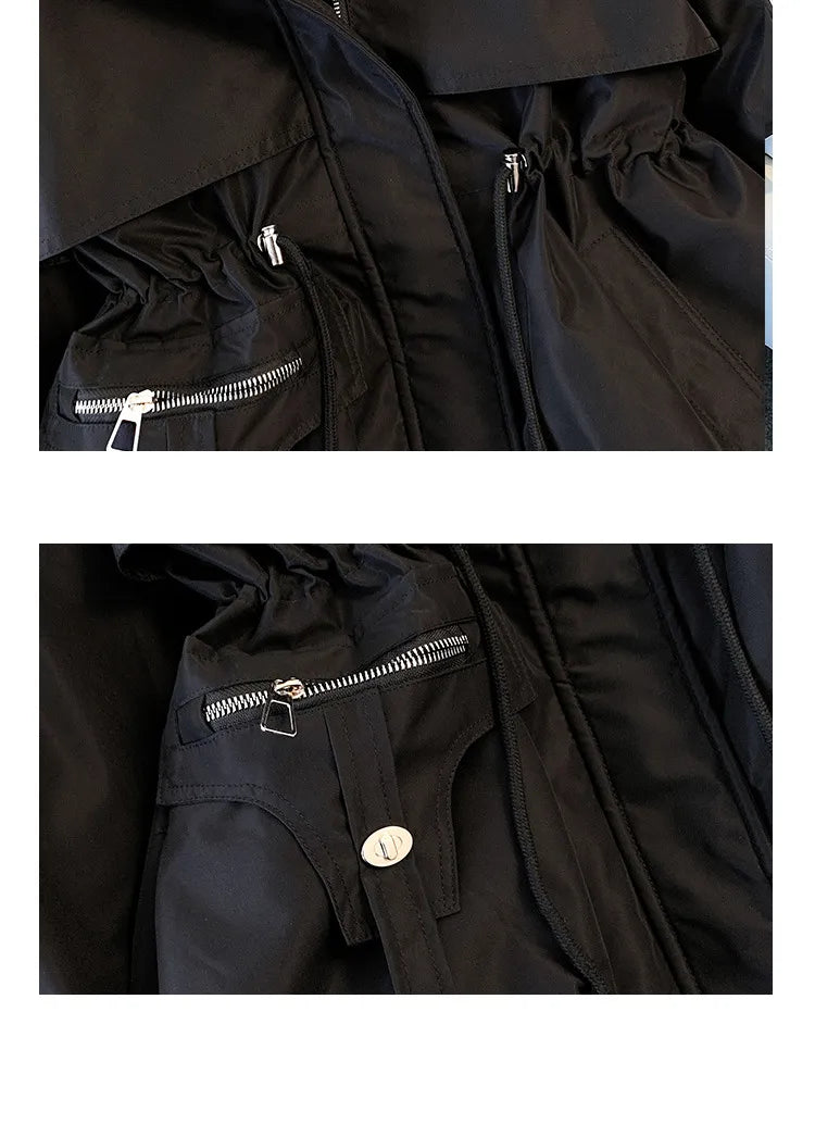 Warm Puffer Jacket for Women with Detachable Collar - Livia-Black-M-State of Style