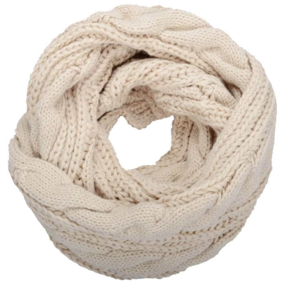 Warm Ribbed Knitted Winter Scarf - Davina-Khaki-State of Style