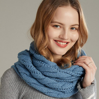 Warm Ribbed Knitted Winter Scarf - Davina-Khaki-State of Style